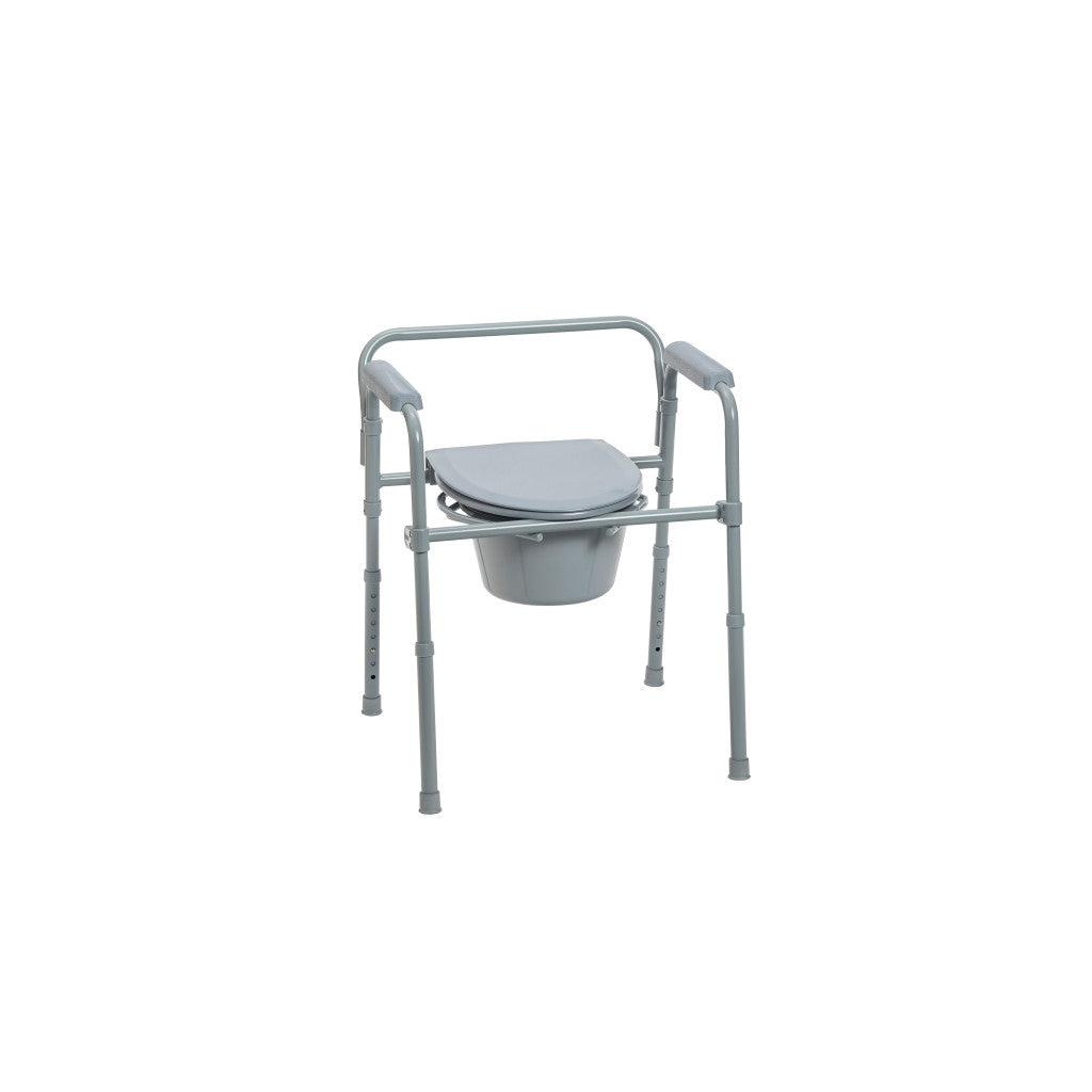 Folding Steel Commode