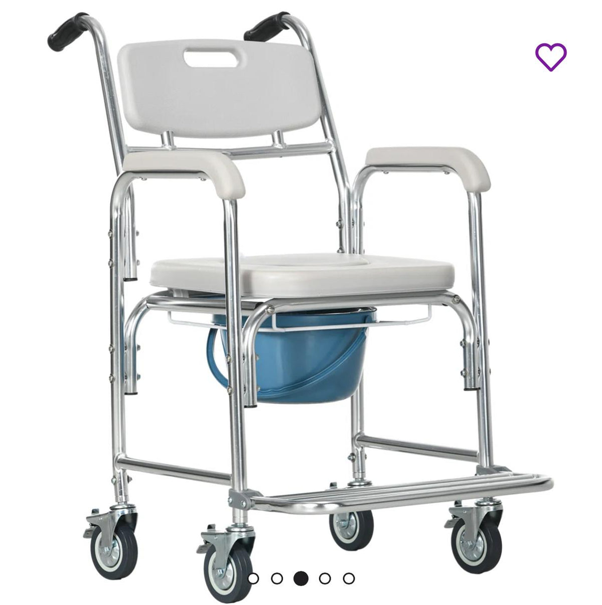3-in-1 shower commode