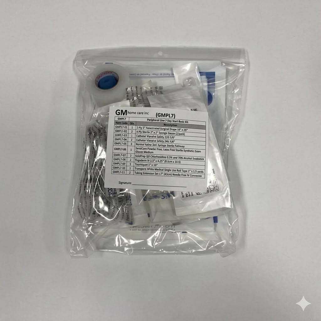 Peripheral Line 7 Day Start Basic Kit