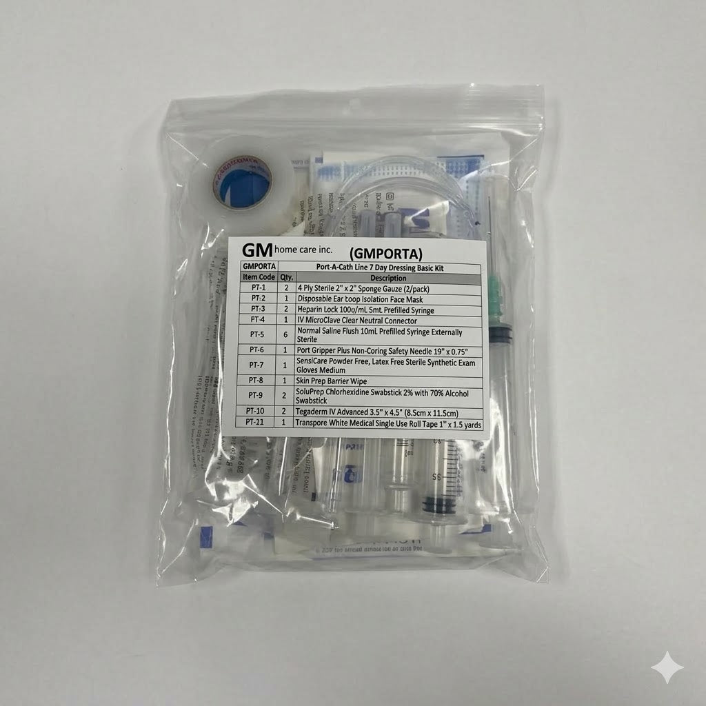 Port-A-Cath Line 7 Day Dressing Basic Kit