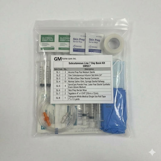 Subcutaneous Line 7 Day Basic Kit